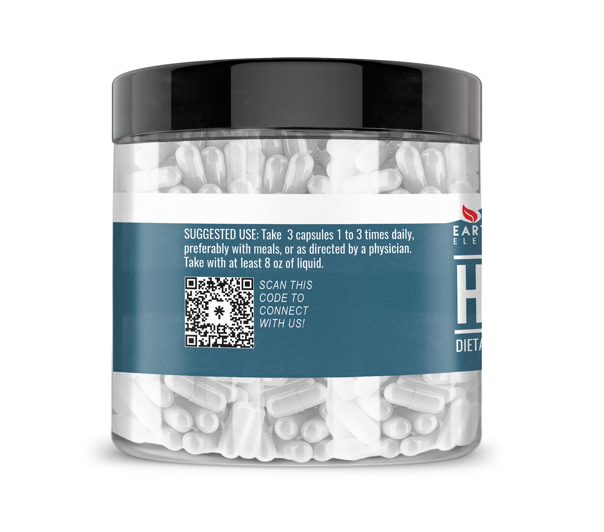Earthborn Elements HMB Capsules side view with label