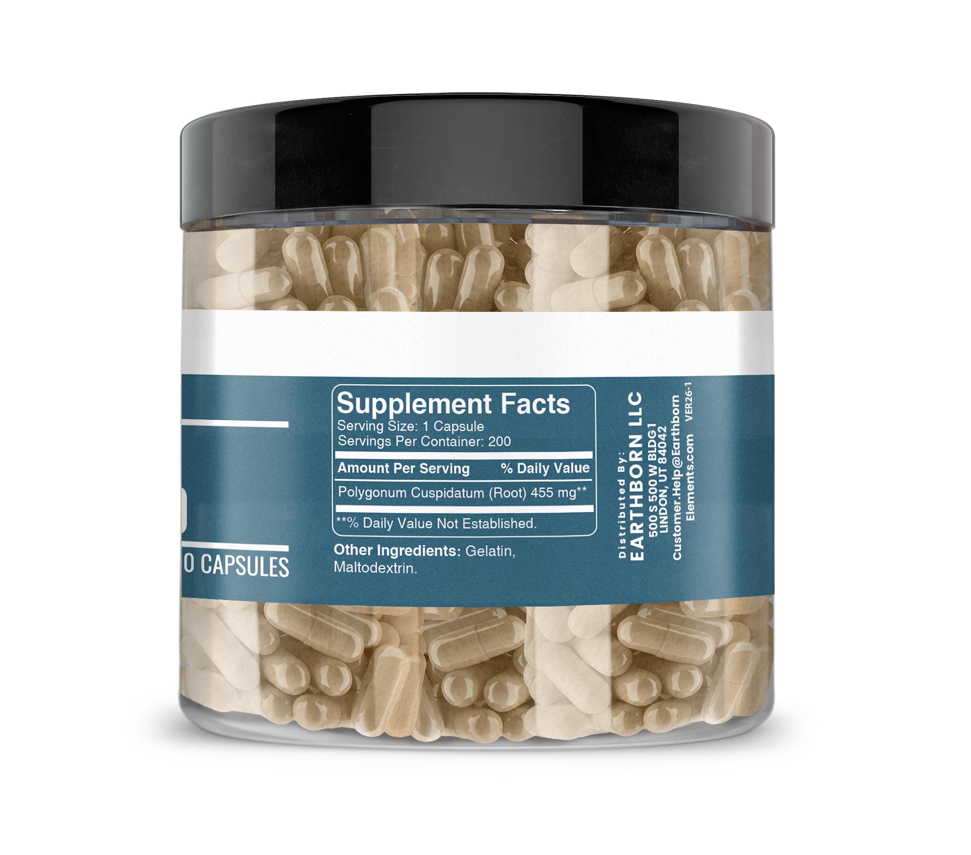 Earthborn Elements Japanese Knotweed Extract Capsules side view