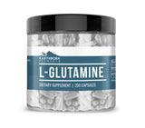 Earthborn Elements L-Glutamine Capsules 200 Count front view