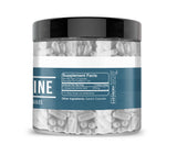 Earthborn Elements L-Glutamine Capsules open bottle with capsules