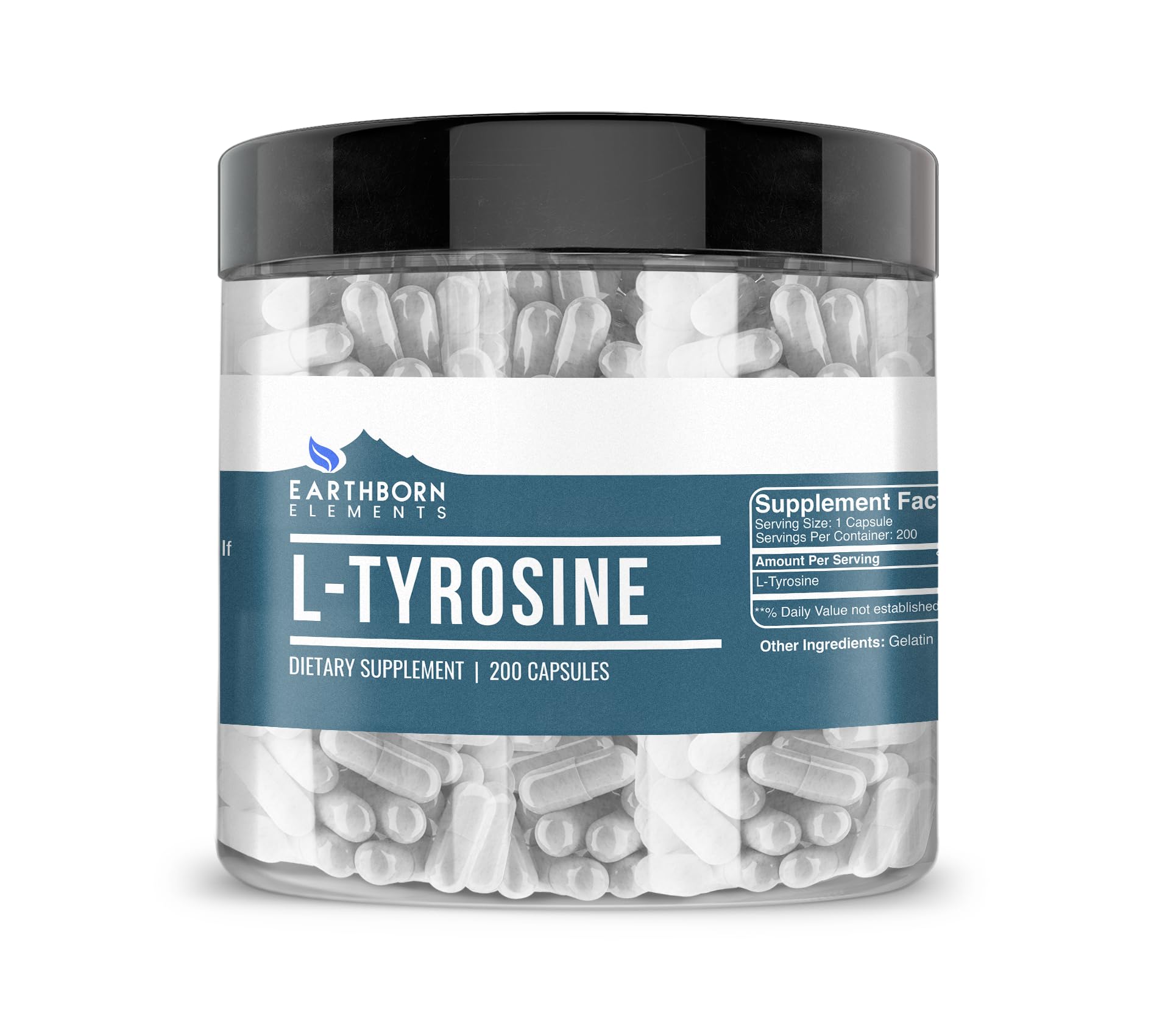 Earthborn Elements L-Tyrosine Capsules front view