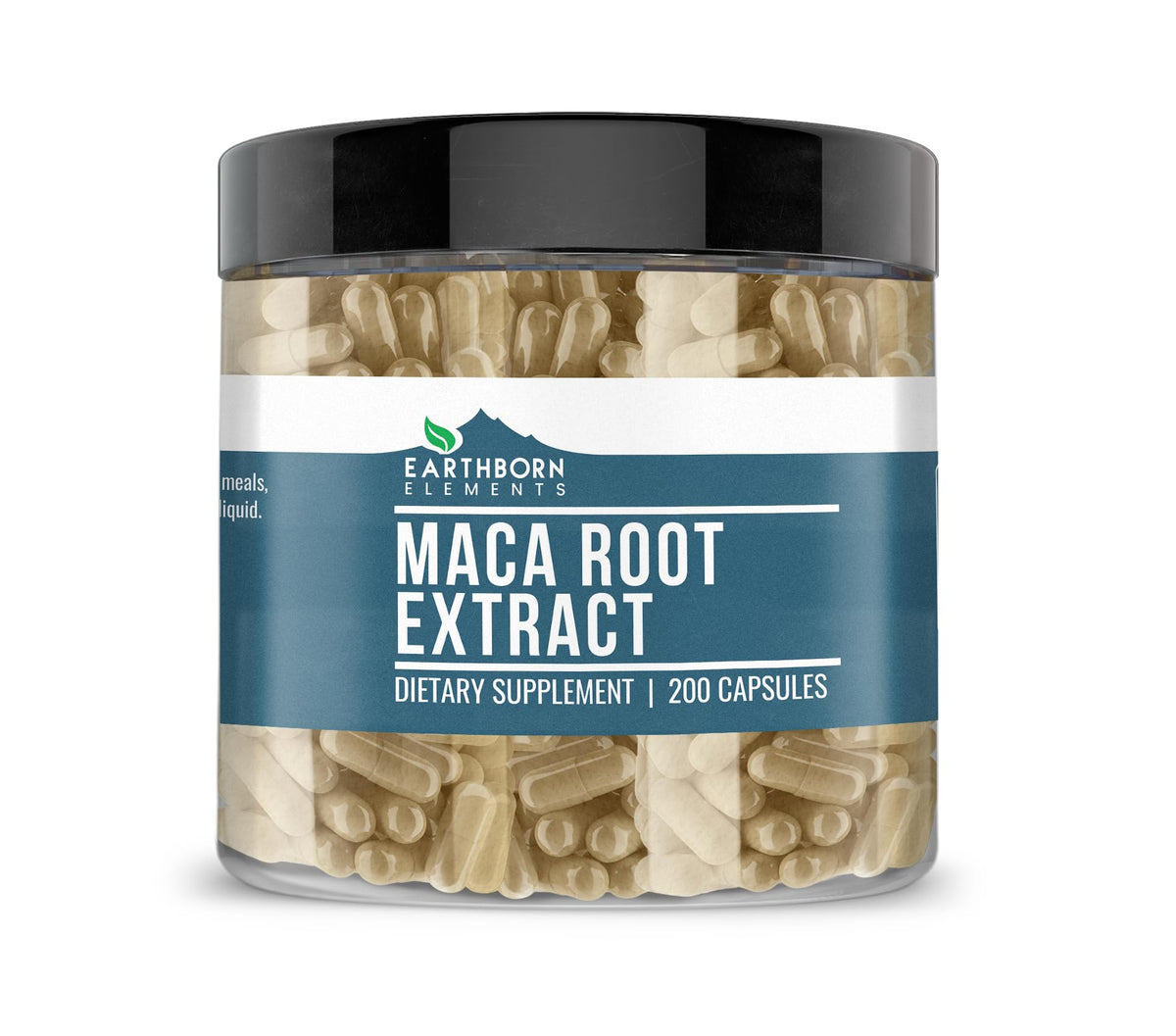 Earthborn Elements Maca Root Extract Capsules front view