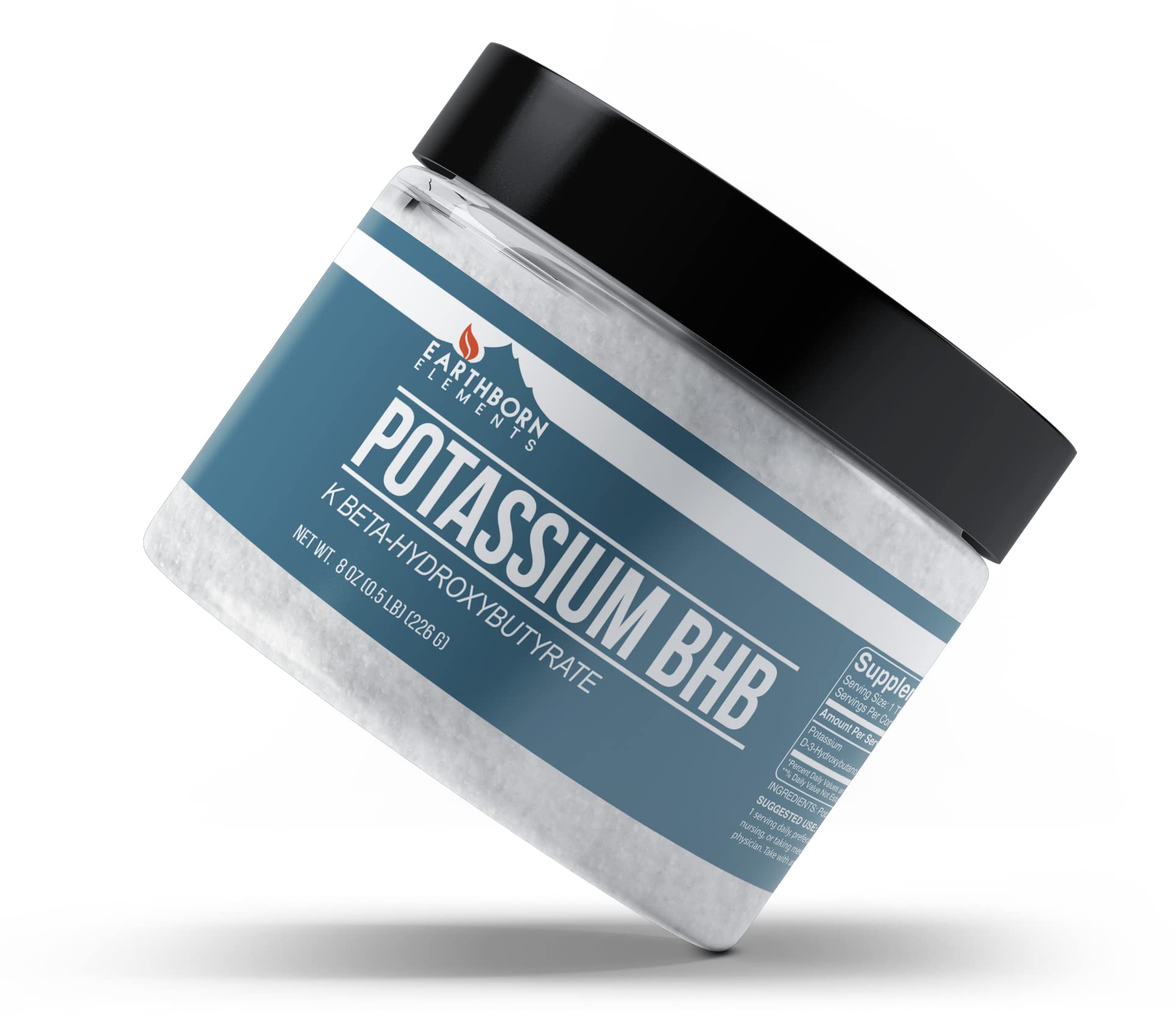 Earthborn Elements Potassium D-Beta-Hydroxybutyrate 612g side view