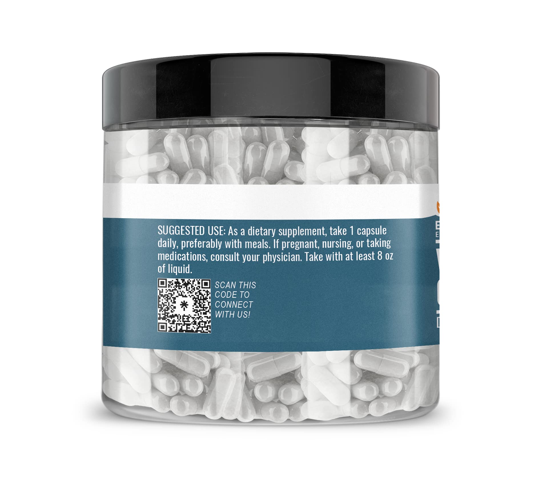 Earthborn Elements Vitamin C + Zinc Gluconate Capsules side view