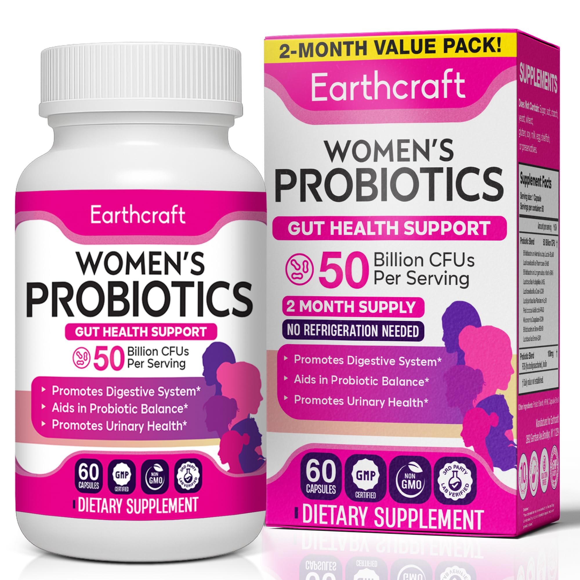 Earthcraft Probiotic Supplement bottle front view