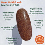 EarthFirst Organic Men’s Multivitamin 200g tablet close-up