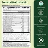 EarthFirst Organic Prenatal Vitamins packaging side view