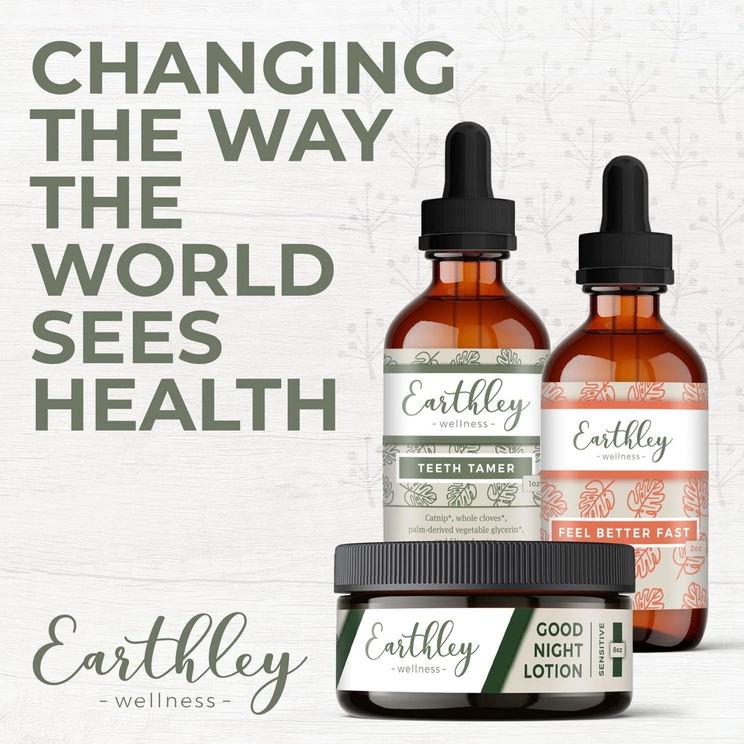 Earthley Wellness Adaptogenic daily wellness supplement side view