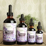 Earthley Wellness Elderberry Supplement close-up of bottle