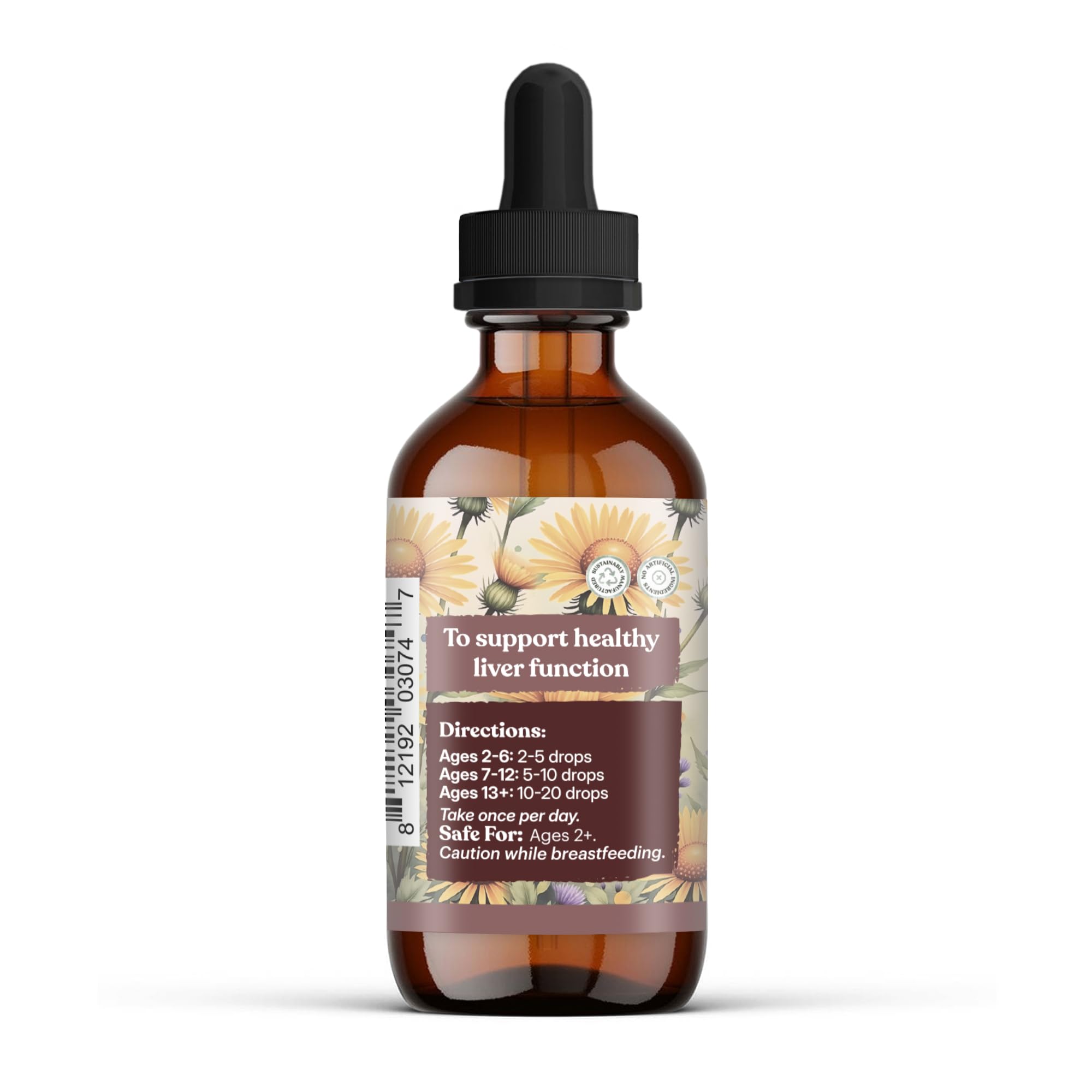 Earthley Wellness Milk Thistle Supplement packaging