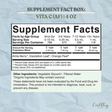 Earthley Wellness Vita-C Tincture 132g on a wooden table