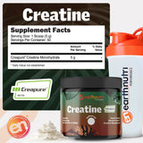 EarthNutri Creatine Monohydrate Powder 278g mixed in water