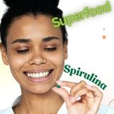 Earthrise Spirulina 200g lifestyle shot