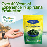 Earthrise Spirulina 200g on a kitchen counter
