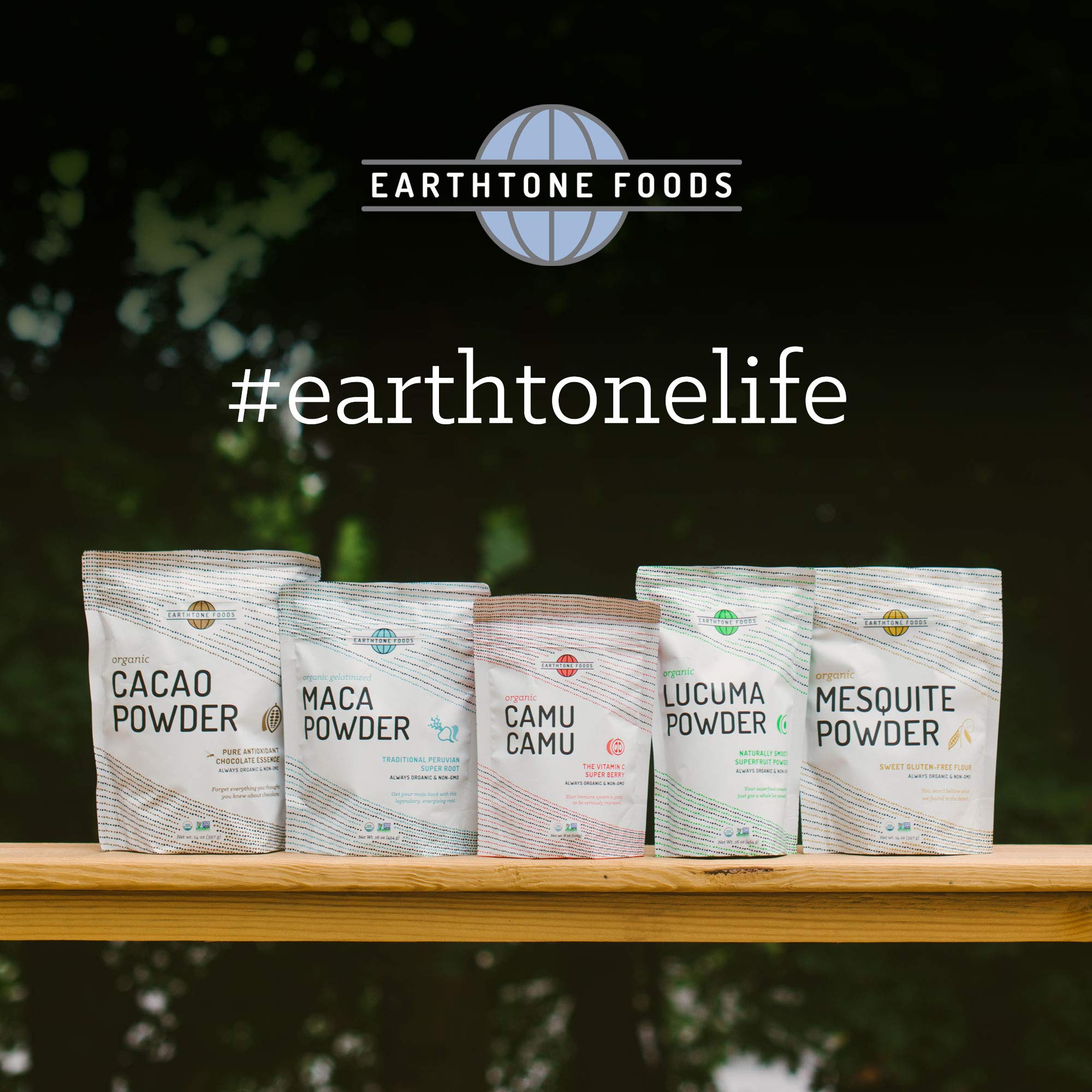 EARTHTONE Collagen Powder 454g lifestyle scene with smoothie