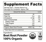 EarthWise Aromatics Beet Root Powder nutritional information