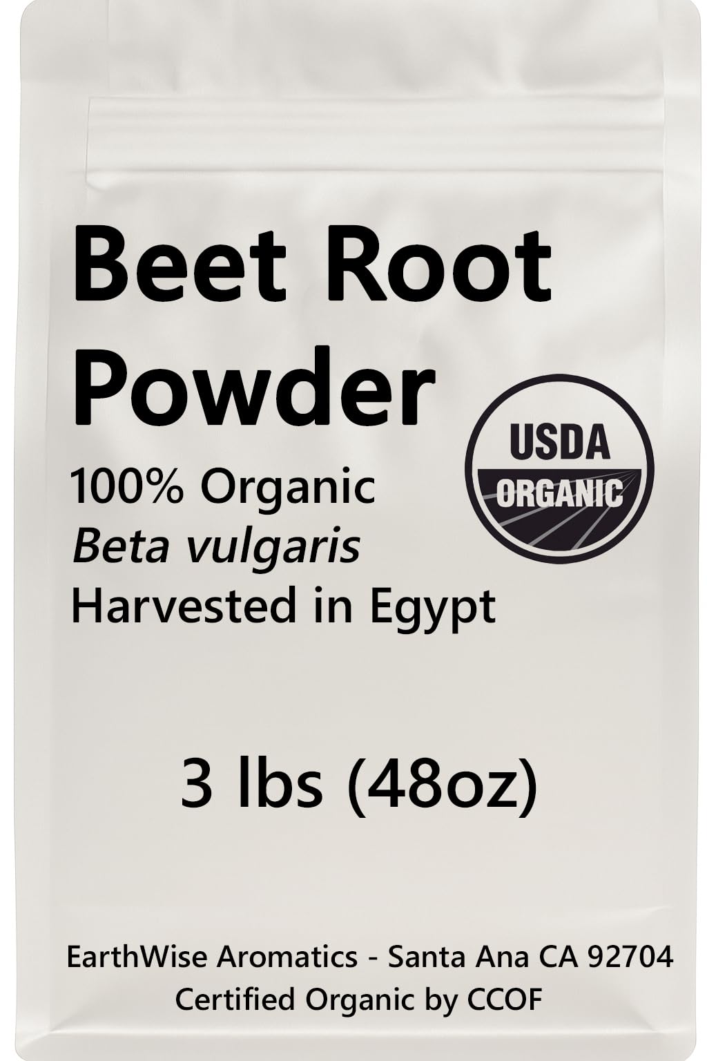 EarthWise Aromatics Beet Root Powder on kitchen counter