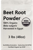 EarthWise Aromatics Beet Root Powder on kitchen counter