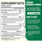 Easinloty Organic Moringa Powder serving size scoop