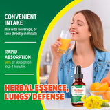 Easment Mullein Leaf Extract Herbal Drops back view with ingredient list