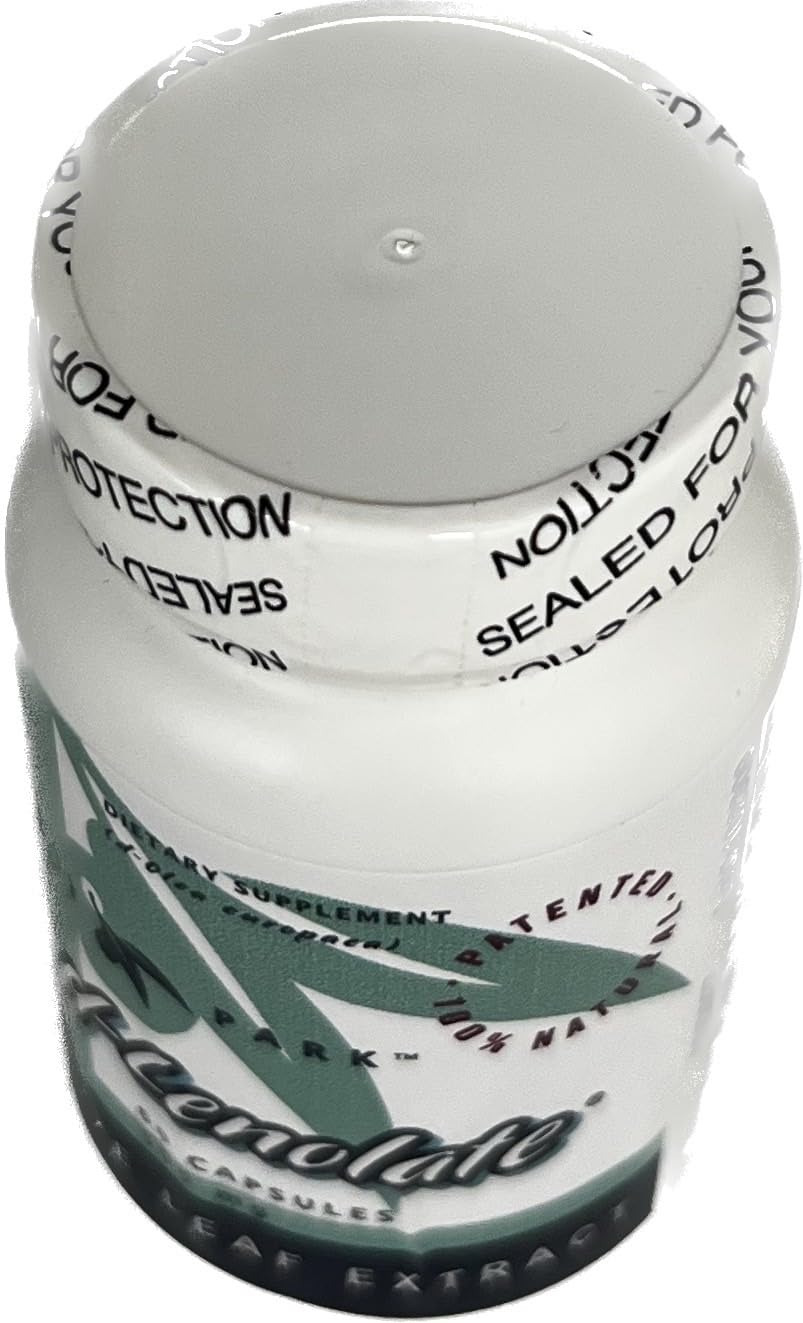 EAST PARK Olive Leaf Extract Capsules with a glass of water