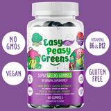 EASY PEASY GREENS Multivitamin Gummies with fruits and greens