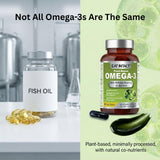 EAT INTACT Plant-Based Omega-3 Algal Oil 30 Vegan Capsules side view
