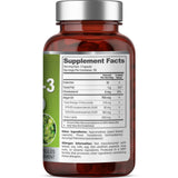 EAT INTACT Plant-Based Omega-3 Algal Oil 30 Vegan Capsules with measuring spoon