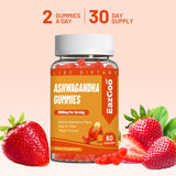 EAZGOO Ashwagandha Gummies bottle on a wooden table