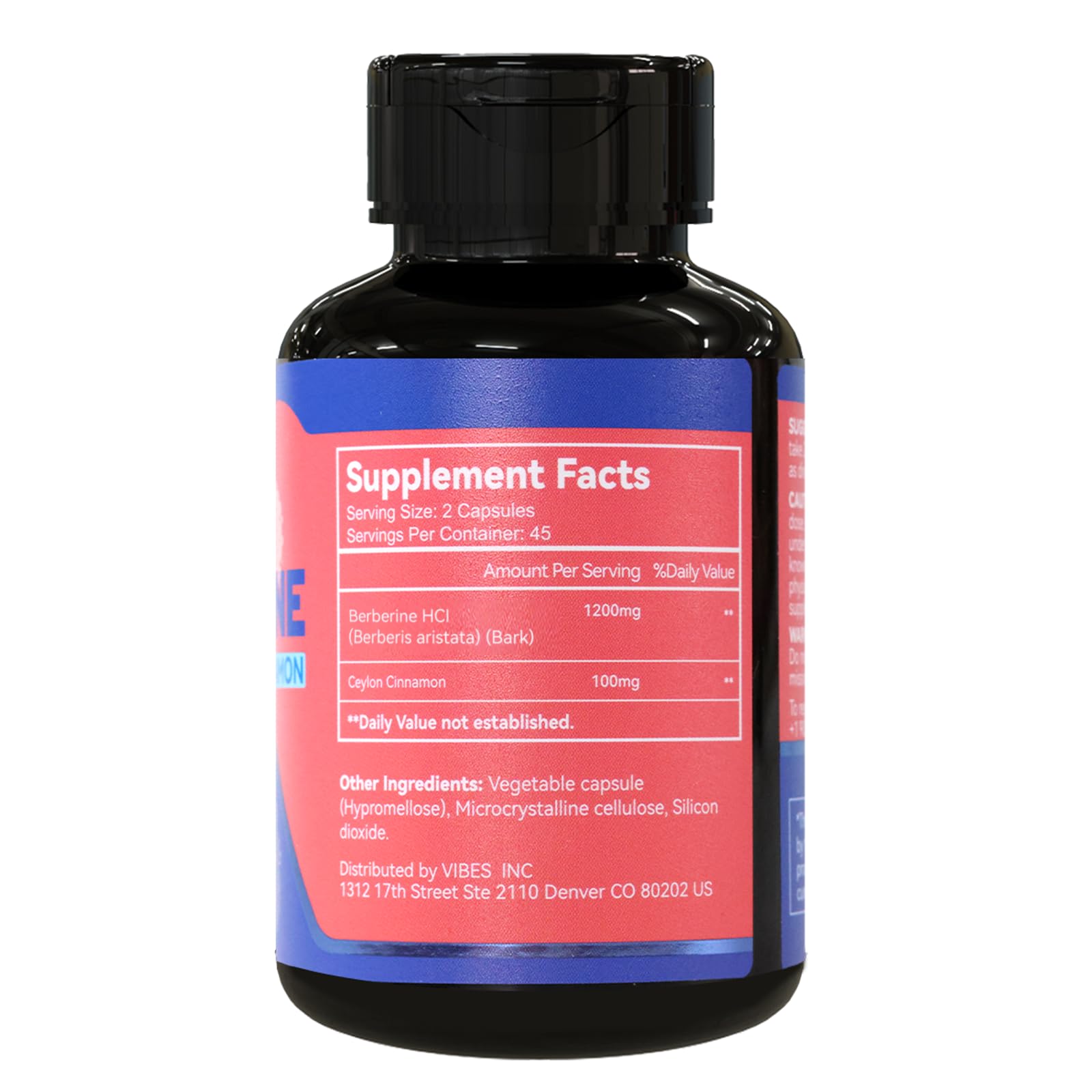EAZGOO Berberine Plus Ceylon Cinnamon capsules with measuring spoon