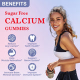 EAZGOO Calcium Citrate Gummies 1200mg close-up of gummies