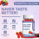 EAZGOO Calcium Citrate Gummies 1200mg gummies in a bowl