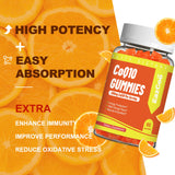 EAZGOO CoQ10 Gummies 200mg bottle with lid open