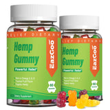 EAZGOO Hemp Gummies bottle front view, 390g