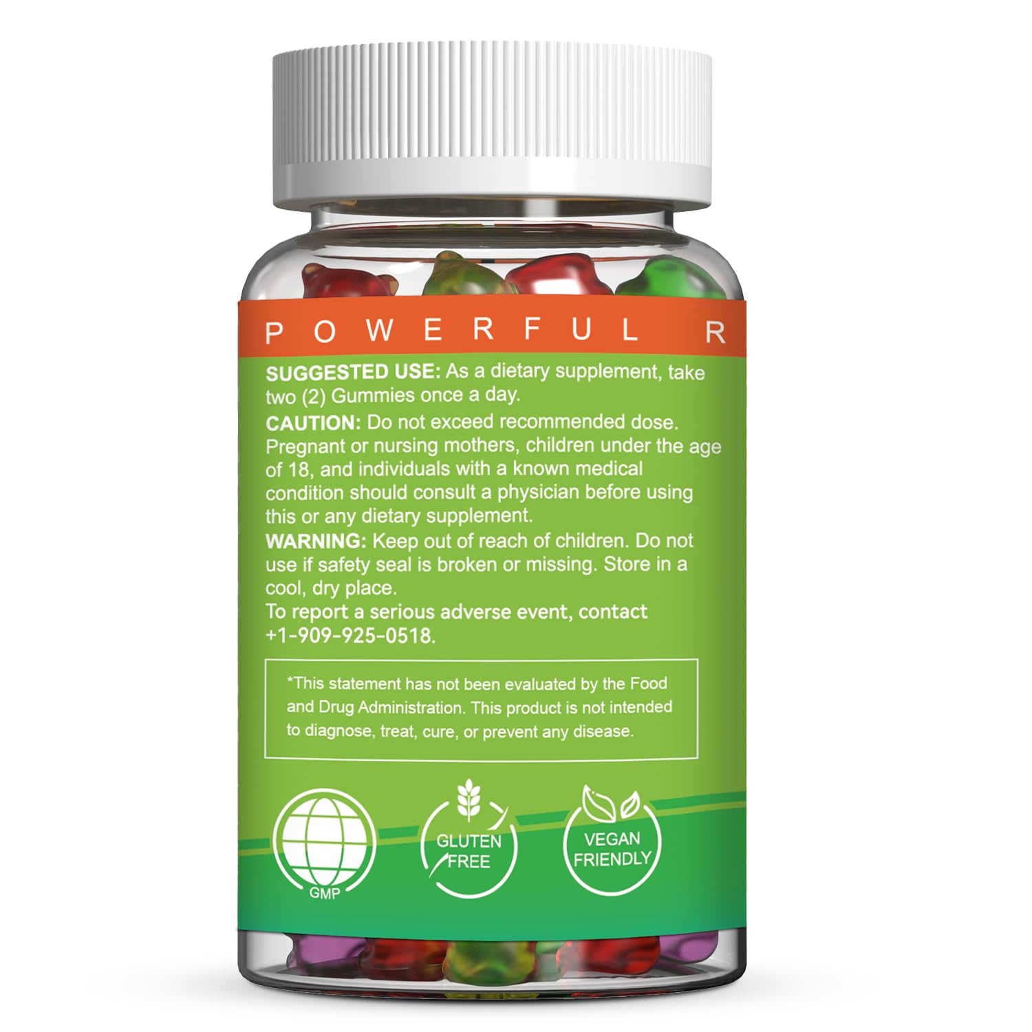EAZGOO Hemp Gummies Omega 3-6-9 gummies on a wooden table