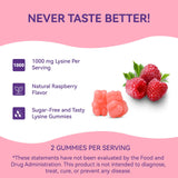 EAZGOO L-Lysine 1000mg Gummies packaging with vegan label