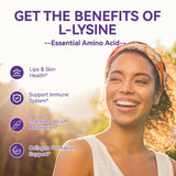 EAZGOO L-Lysine 1000mg Gummies raspberry flavour close-up