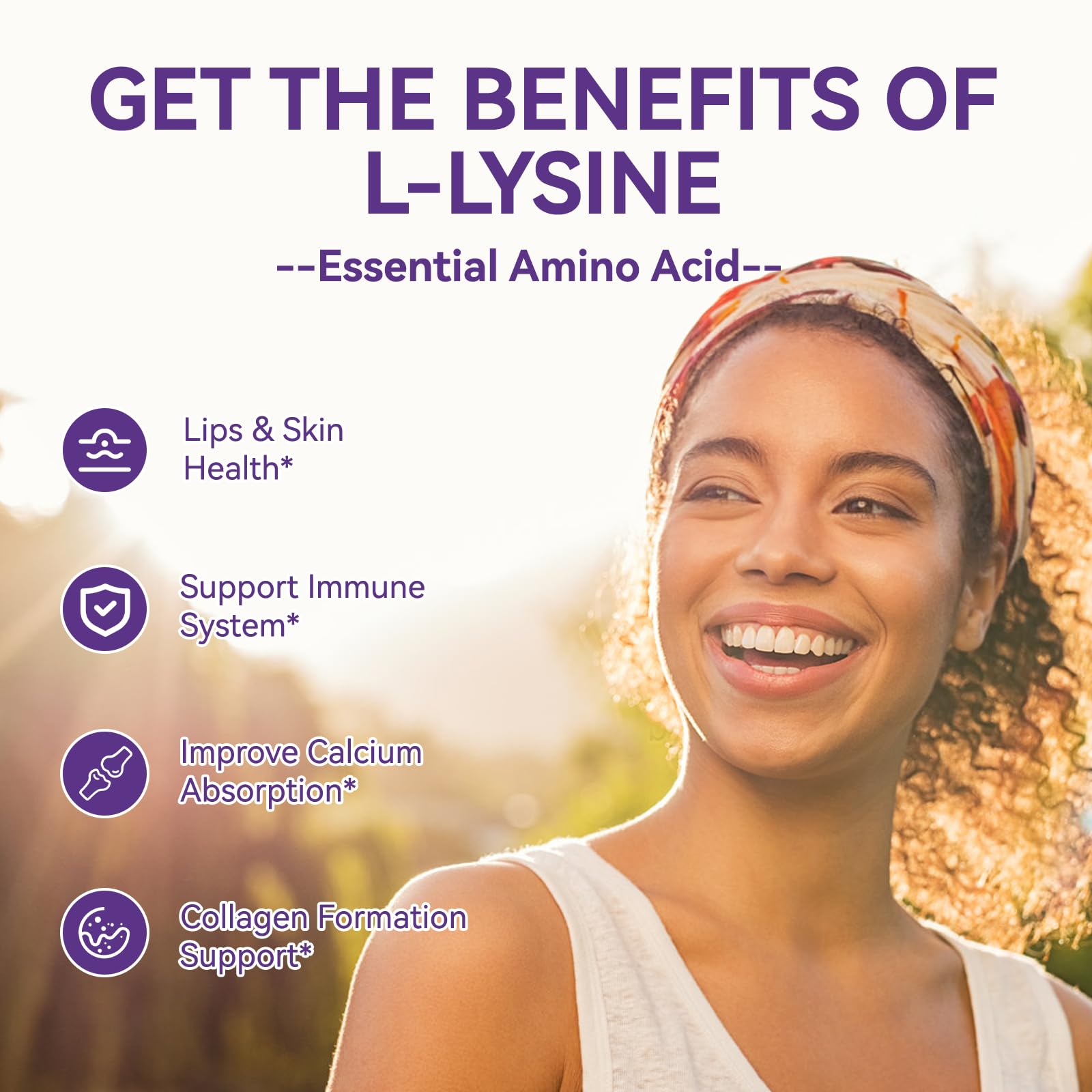 EAZGOO L-Lysine 1000mg Gummies showing raspberry flavour