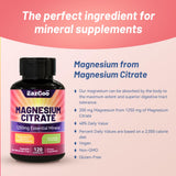 EAZGOO Magnesium Citrate Capsules showing easy-to-swallow size