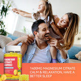 EAZGOO Magnesium Citrate Gummies 200mg bottle with fresh lemons