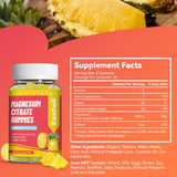 EAZGOO Magnesium Citrate Gummies 200mg side view showing gummies
