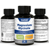 EAZGOO Magnesium Glycinate Capsules opened with some capsules visible
