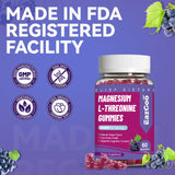 EAZGOO Magnesium Threonine Gummies on a wooden table