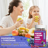 EAZGOO Magnesium Threonine Gummies with fresh grapes