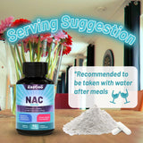 EAZGOO NAC Supplement 800mg bottle with ingredients list