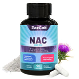 EAZGOO NAC Supplement 800mg front view of bottle