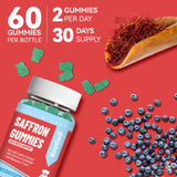 EAZGOO Saffron Gummies back view of packaging