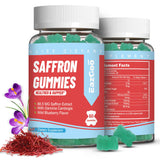 EAZGOO Saffron Gummies front view with packaging