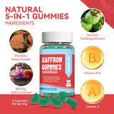 EAZGOO Saffron Gummies side view of bottle