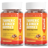 EAZGOO Turmeric Ginger Gummies front view with packaging